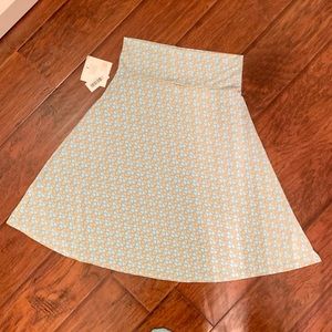 LuluRoe Azure Large Skirt Women’s NWT blue